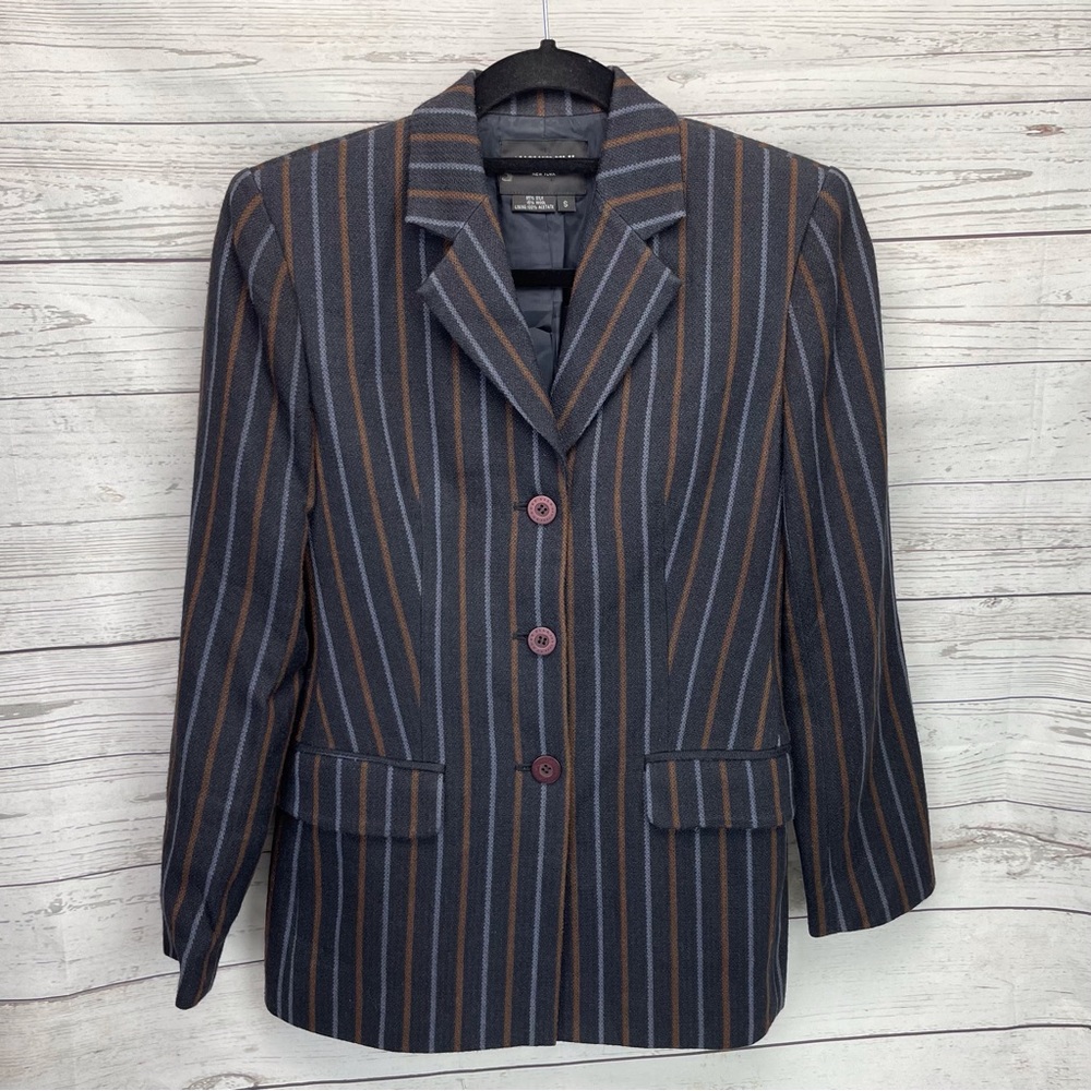 August Silk New York Lined Blazer Jacket Coat sz S